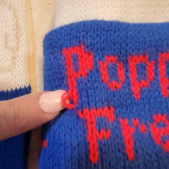 Vintage Pillsbury Doughboy Hat & 56" Long Scarf Set Poppin' Fresh Blue & White - Picture 4 of 11